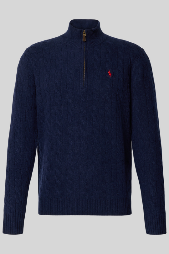 Suéter tricotado com zíper - Ralph Lauren