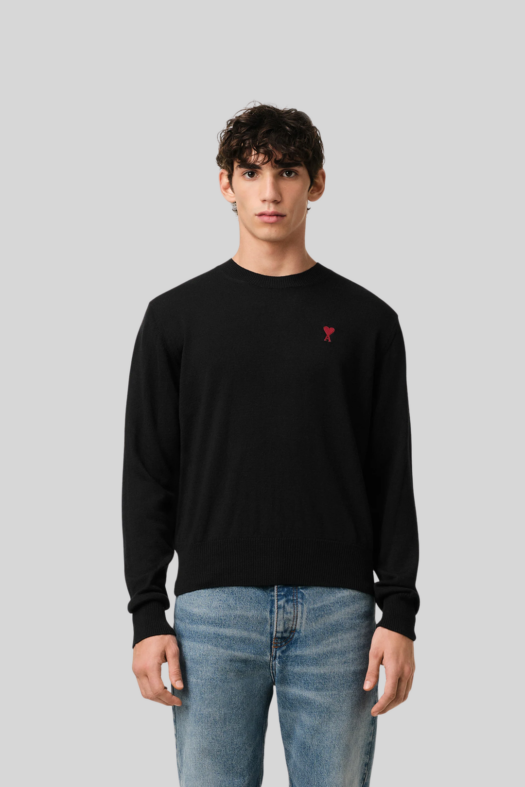 Suéter com logo simples - AMI Paris