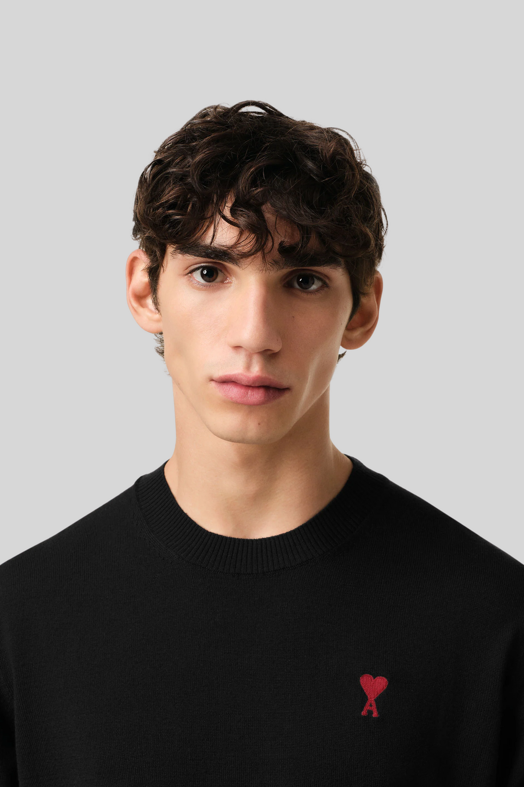 Suéter com logo simples - AMI Paris