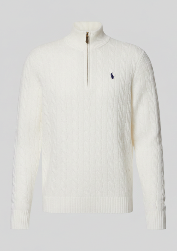 Suéter tricotado com zíper - Ralph Lauren