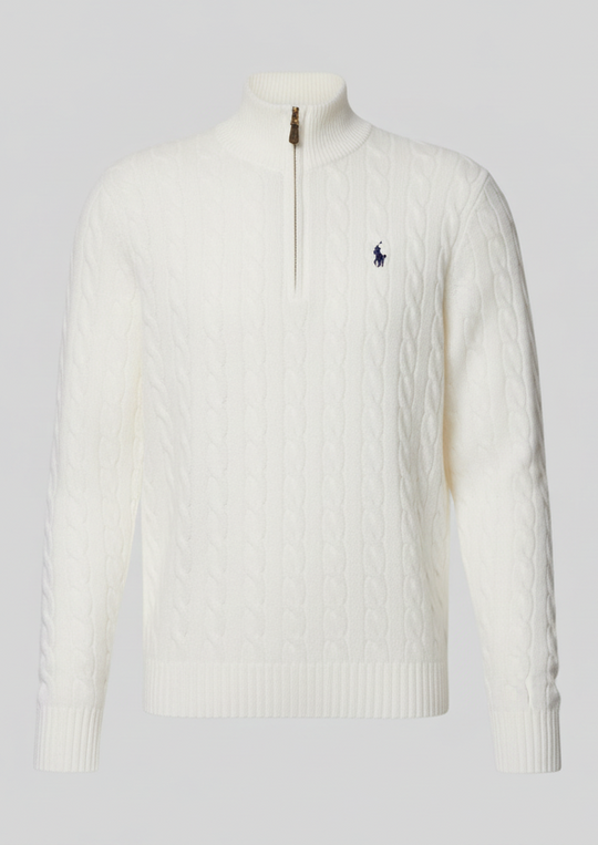 Suéter tricotado com zíper - Ralph Lauren